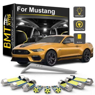 LED Interior Light For Ford Mustang 1994-2015 2016 2017 2018 2019 2020 2021 2022 - Image 1 of 4