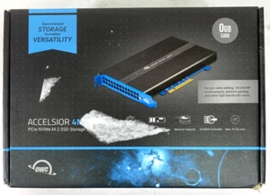 OWC Accelsior 4M2 M.2 6000 MB/s NVMe 1.3 M.2 PCIe 3.0 RAID 0 OWCSSDACL4M20GB - Picture 1 of 10
