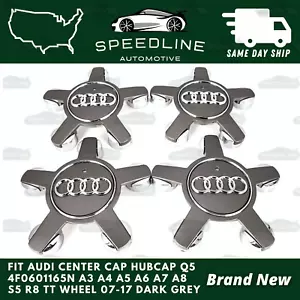 Fit Audi Center Cap Hubcap Q5 4F0601165N A3 A4 A5 A6 A7 A8 S5 R8 TT Wheel 07-17 - Picture 1 of 2