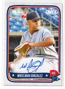 2024 Onyx Vintage RC Auto Wikelman González! White Sox! ¡Novato! ¡Autógrafo! - Imagen 1 de 2
