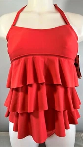 NWT Island Escape Swimsuit 2pc Set Size 6 Bandeau Tiered Top/Shaper Bottom M5.I - Picture 1 of 6