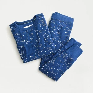 J Crew Pajama Set Boys Size 2 Crewcuts Glow in Dark Constellation NEW - Picture 1 of 4