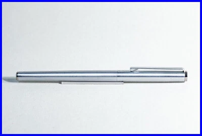 1980er zeitloser MONTBLANC Rollerball Quick Pen in Stahl mit neuer roter Mine - Bild 1 von 4