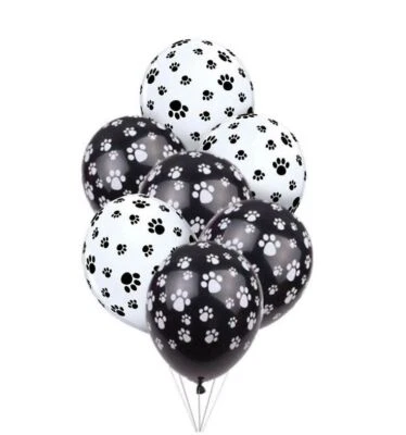 Paw Print Balloons Dog Puppy Cat Pet Birthday Balloon Decoration Party UK