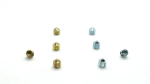 Grub screws 5/ 6mm Brassed Stainless Steel A2 Chrome Door handle / knobs repairs - Picture 1 of 9