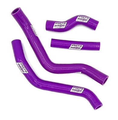 YAMAHA YZ250F 2024 2025 2026 SILICONE RADIATOR HOSE Purple 23-223PU - Image 1 of 4
