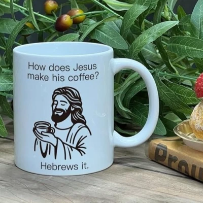“Hebrews It” Funny Christian Mug – Great Gift for Pastors, Friends, Coworkers - Image 1 of 2