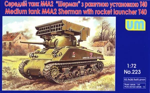 Unimodels UM223 - 1:72 Serbatoio M4A2 Con T40 Rocket Lanciatore - Foto 1 di 1