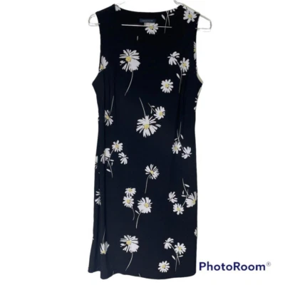 Tommy Hilfiger Damas Negro Margarita Sin Mangas Carrera Vestido de Verano, 6 Foto 1 de 4