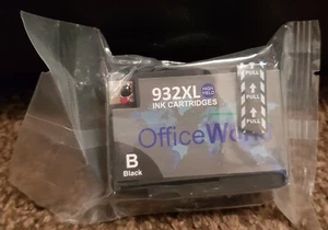 HP Officejet Patrone 932XL X2 für 6100 6600 6700 schwarz abgeplatzte Tinte - Bild 1 von 2