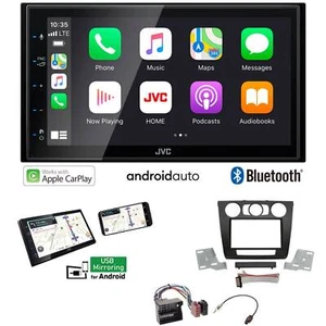 JVC KW-M560BT Radio Apple CarPlay Android für BMW 1er manuelle Klima ohne Canbus - Bild 1 von 8