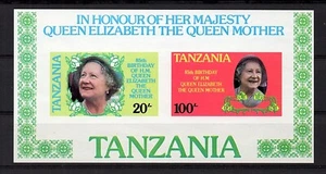 Tanzania, desde 1985, nuevo **/MNH, Mi-N° Bloque 42 (264, 266) sin dentar (G438) - Imagen 1 de 1