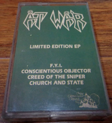AT WAR LIMITED EDITION EP (NEW RENAISSANCE RECORDS 1988) TESTED HTF THRASH METAL - Image 1 of 4