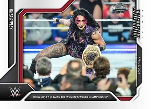 2024 PANINI INSTANT WWE #7 RHEA RIPLEY - BEHÄLT FRAUENWELTMEISTERSCHAFT - Bild 1 von 2