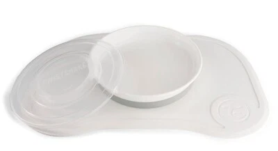 Twistshake Click-Mat Mini + Platte | Anti-Rutsch-Geschirrset für Babys - Weiß - Bild 1 von 4