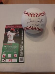 George Foster signed Autographed baseball Cincinnati Reds