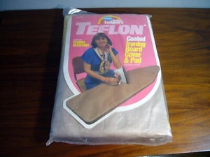 Vintage 1985 Retro Magla Dusty Rose Ironing Board Cover Pad Teflon New Sealed - Picture 1 of 4