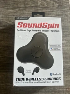 SoundSpin Fidget Spinner With Intergrated TWS Earbuds With Charging Case - Photo 1 sur 2