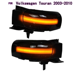 Pair Rearview Side Mirror Turn Signal Light for Volkswagen Touran 2003-2010 - Picture 1 of 3