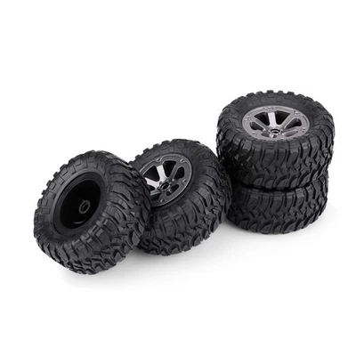 4x/set 1:16 Crawler Tires Rubber Tyres RC Accessory Remote Control Militaty Car - Bild 1 von 4