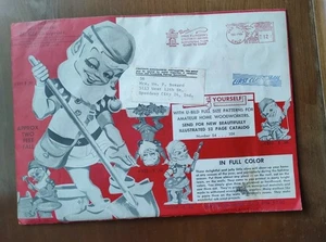 Patrones vintage de empresas U-Bild con sobre original caballo mecedor 1960 - Imagen 1 de 7