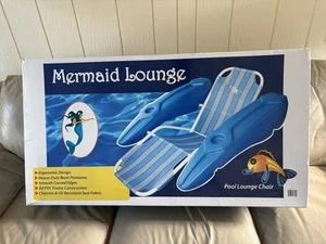 AC 13714 Blue Torrent Floating Mermaid Lounge Pool Chair w/Dual Cupholders - Picture 1 of 2