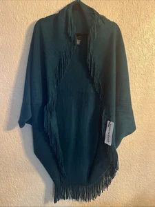 Layers by Lizden Womens Sweater Shrug Shawl Ribbed Knit Marvelush Plus 1 Size - Picture 1 of 5