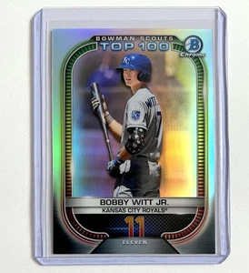 Bobby Witt Jr. 2021 Bowman Chrome Top 100 Prospects Insert #BTP-11 KC Royals MLB - Imagen 1 de 4