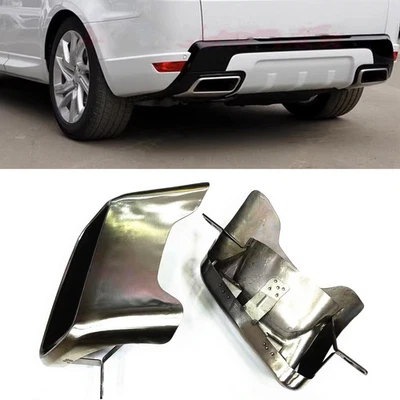 Tubos silenciadores de escape traseros plateados para Land Rover Range Rover Sport 2013-18 Foto 1 de 4