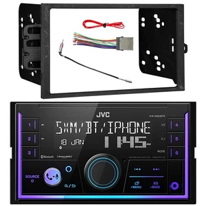 JVC Double DIN Bluetooth Radio, Harness, Antenna Adapter, 2000-Up GM Install Kit - Picture 1 of 7