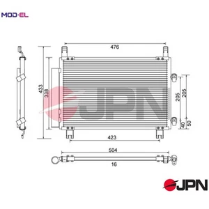CONDENSER AIR CONDITIONING 60C9133-JPN FOR TOYOTA DAIHATSU 1KR-FE 1.0L 3cyl 1.3L - Picture 1 of 10