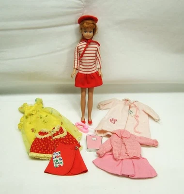Vintage Mattel Barbie Skipper Doll Red Hair Titian Plus Clothing 1960s - Image 1 of 4