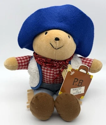 "Juguete de peluche vintage Eden Paddington Bear as Cowboy 12"" nuevo con etiquetas" Foto 1 de 4