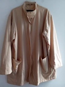 Marina Rinaldi Women Beige Full Zip Long Rain/Trench Coat size 23 or US 14 - Picture 1 of 8