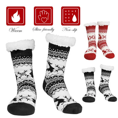 Calcetines Zapatilla Talla 5-10 Térmicos Gruesos Sherpa Forro de Piel Polar Perfecto Comodidad Foto 1 de 4