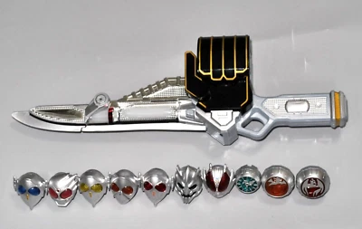 Pistola Espada Kamen Rider Wizard DX Wizar + 10 piezas Anillo Mago Bandai de Japón Foto 1 de 4