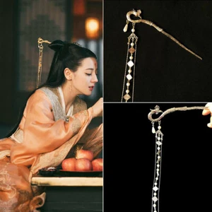 Handmade Chinese Retro Girl Hairpin Tassel Kanzashi Step Shake Hair Clip Hanfu - Picture 1 of 6