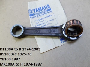 Yamaha DT100 RS100 YB100 MX100 Connecting Rod w Bearing NOS CON ROD 304-11651-00 - Picture 1 of 8