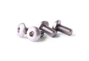 M4x8 Titanium Screws Button Head 4 pieces 6AL4V Aerospace Grade - M4x8 Bolts - Picture 1 of 1