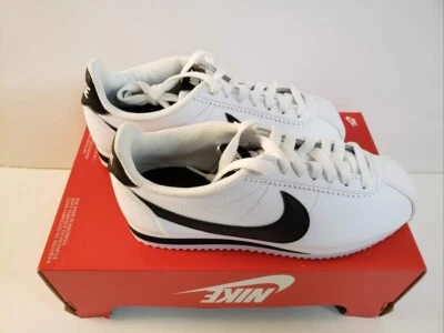 Nike Clásicas Cortez Cuero Mujer Talla 5 Blanco Tenis 807471-101 ¡¡NUEVAS!!! Foto 1 de 4