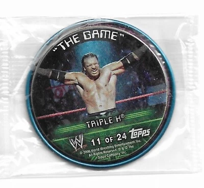 WWE 2006 Topps Metal Insider Coin, Luta Livre, Selado, Triplo H, 11 de 24, Jogo - Imagem 1 de 2