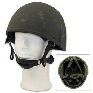 Real British Military Surplus Helmet Combat Army GS MK6 Original Brodie Chin - Picture 1 of 2