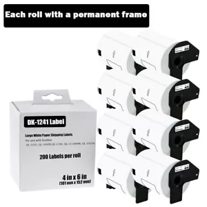 8ROLL Address Postage 200 Label 4"X6" Compatible with Brother QL-1100NWB DK-1241 - Picture 1 of 10