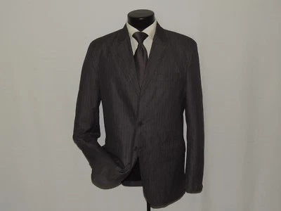 Stunning Calvin Klein Gray stripe 100% cotton men's casual  jacket coat Medium - Image 1 of 4