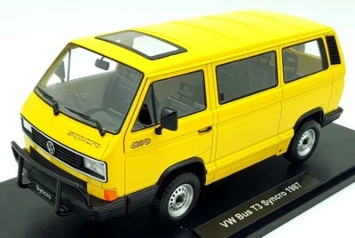 KK Scale 1/18 Scale Diecast KKDC180961 - VW Bus T3 Syncro 1987 - Yellow - Image 1 of 4