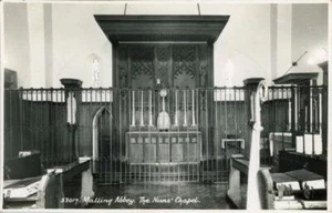 ECHTFOTO POSTKARTE DER NONNENKAPELLE, MALLING ABBEY, (BEI MAIDSTONE), KENT - Bild 1 von 2