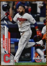 2020 Topps Opening Day #142 Carlos Santana Cleveland Indians