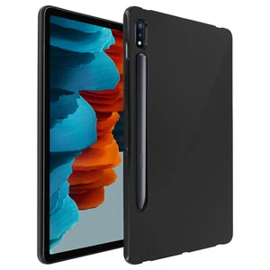 Carcasa Galaxy Tab S7 11.0 Silicona Gel Brillante Flexible Ultraslim Y Luz Negro - Imagen 1 de 5