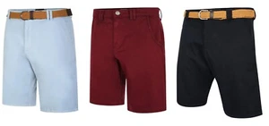 Kam Big King Size Belted Oxford Stretch Chino Shorts KBS 3401 - Picture 1 of 7