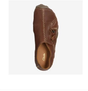 Clarks Men's MAMO SPIRIT - Mocassins - Brown Leather Shoes Authentic - Picture 1 of 12